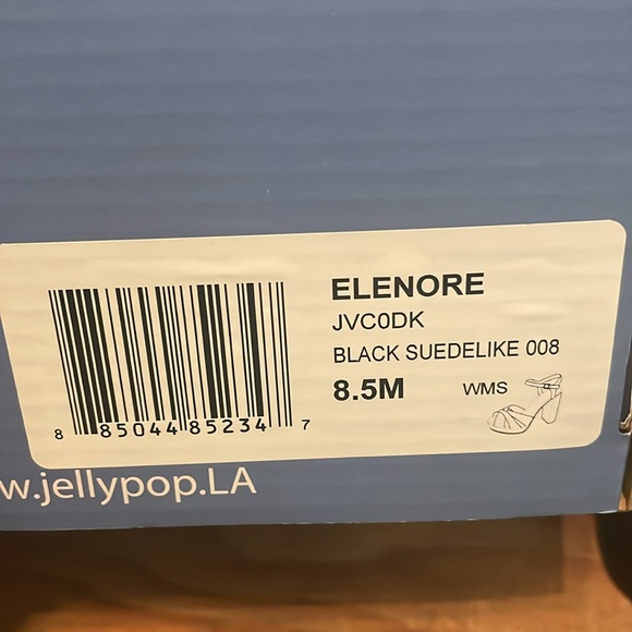 Dressy Sandals Strappy Thick heels Black Size 8.5 - Picture 6 of 7